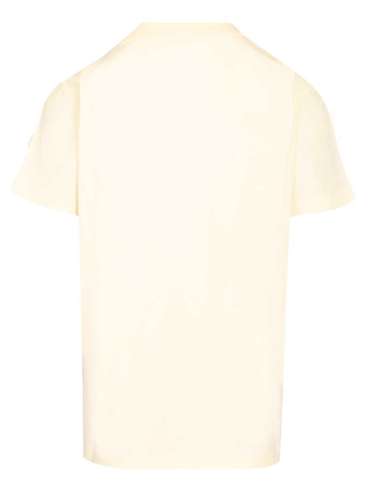 Moncler Cotton T-Shirt - Bianco | 559f6184ccdcfcc525db56d24b1a36798ef4c643