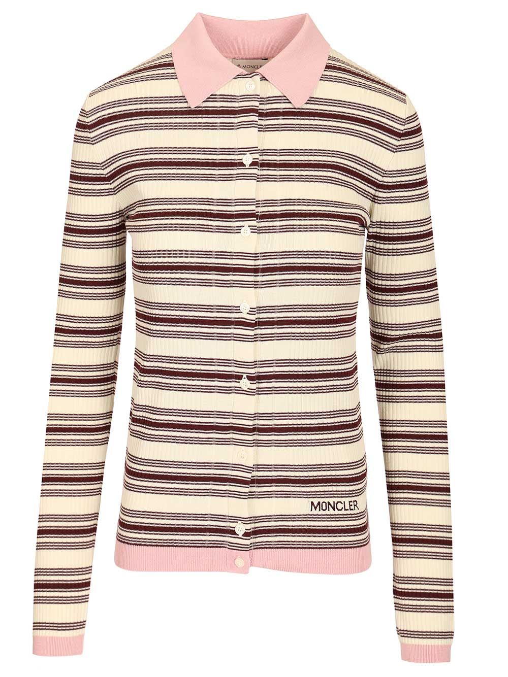 Moncler Cotton Crepe Polo Shirt Knitwear - Multicolor | 8adebae5a0a6e0df73e1d0f4a4ea164304d7484c
