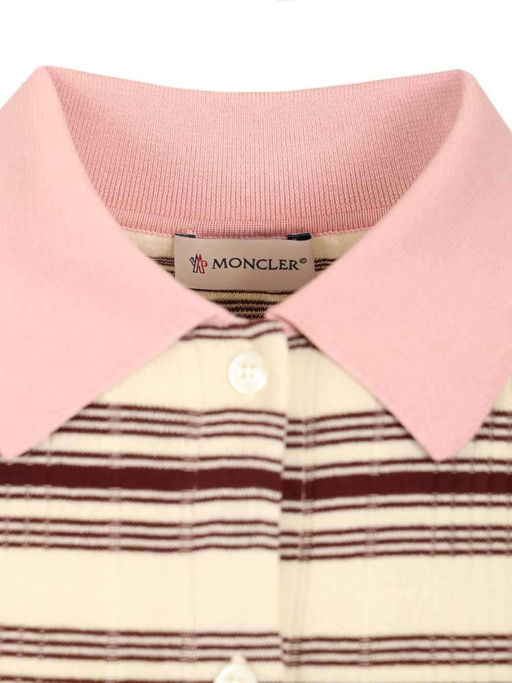 Moncler Cotton Crepe Polo Shirt Knitwear - Multicolor | 6a3ab187619f29537b898e5189873cc5a6440f4d