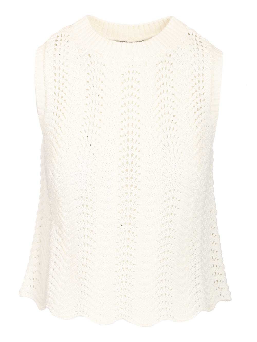 Loulou De Saison Vittoria 01 Tank Top Top - Bianco | cfc78d3311591f0ae6617a8a288917ef77d2f140