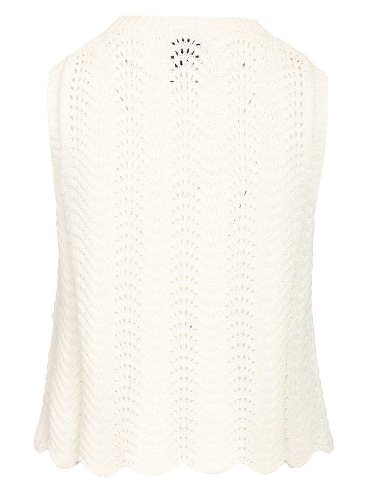 Loulou De Saison Vittoria 01 Tank Top Top - Bianco | 2a31438445aa2b300159d27c663666b6e135d313