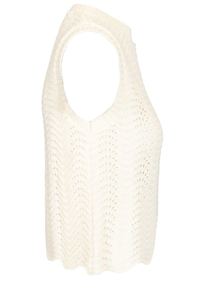 Loulou De Saison Vittoria 01 Tank Top Top - Bianco | 0e9bdb94b72f2034192edc825f43dce1ab88e620