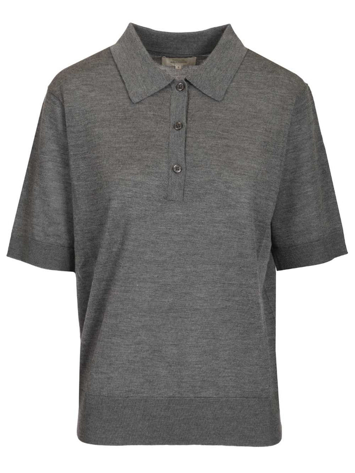 Loulou De Saison Migo Polo shirt - Grey | e3ad47399fd34272a1452a6c1bbea5642c0d6d30