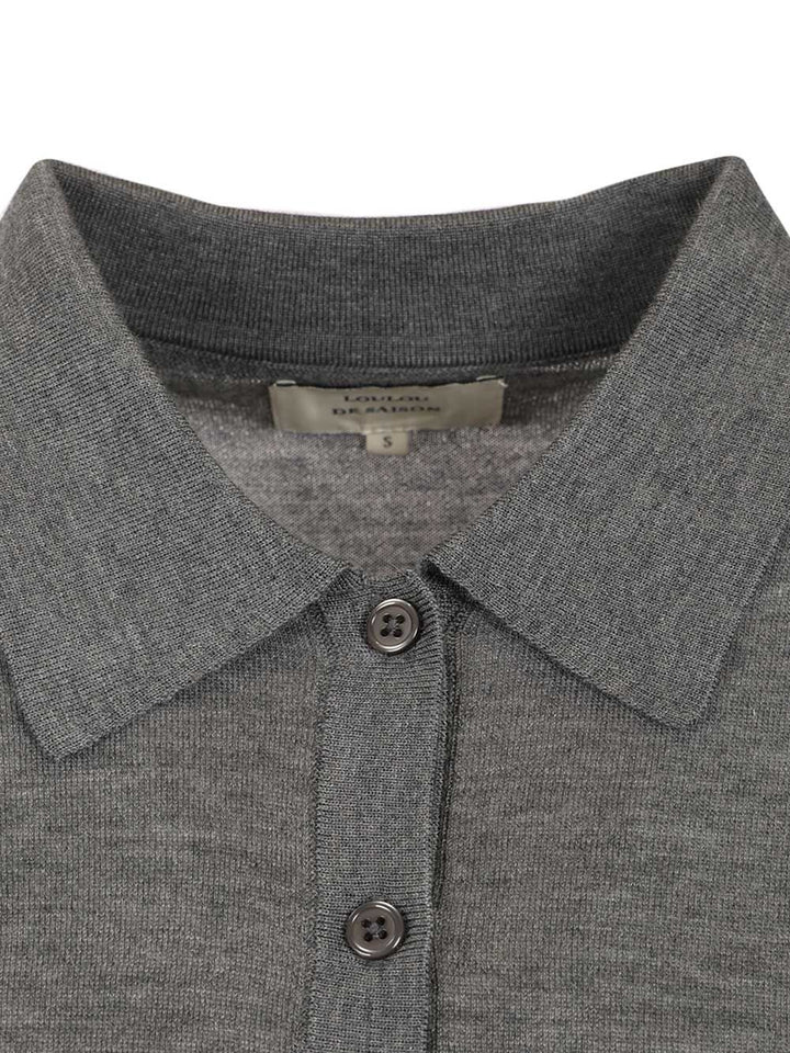 Loulou De Saison Migo Polo shirt - Grey | c4a19036d56f769b81a1768b4f8a0e71bd505148