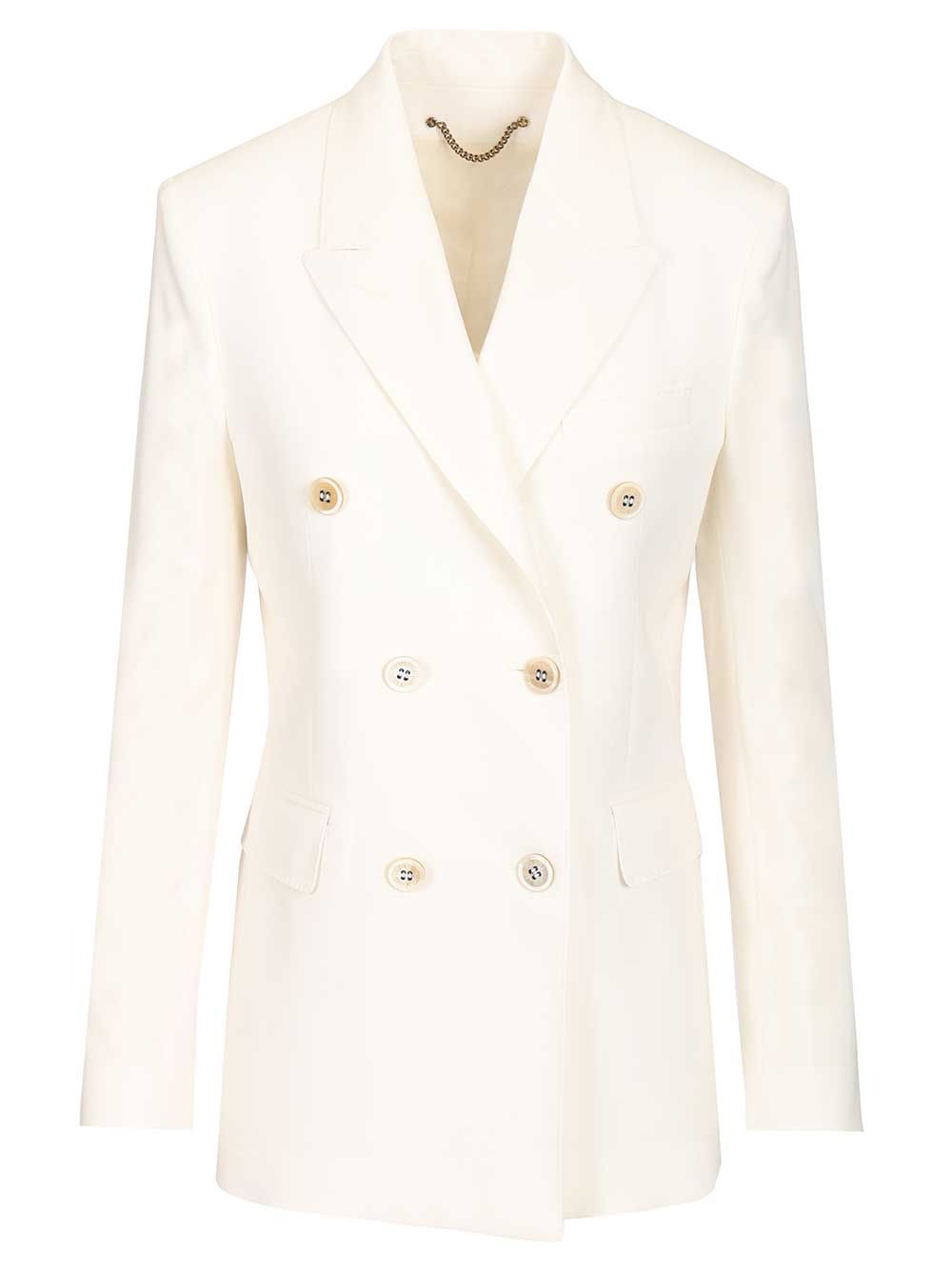 Golden Goose Deluxe Brand Double-Breasted Blazer Giacche - Bianco | 8ad2bbac45d67d1ecb0ce983a661fa83ac22517a