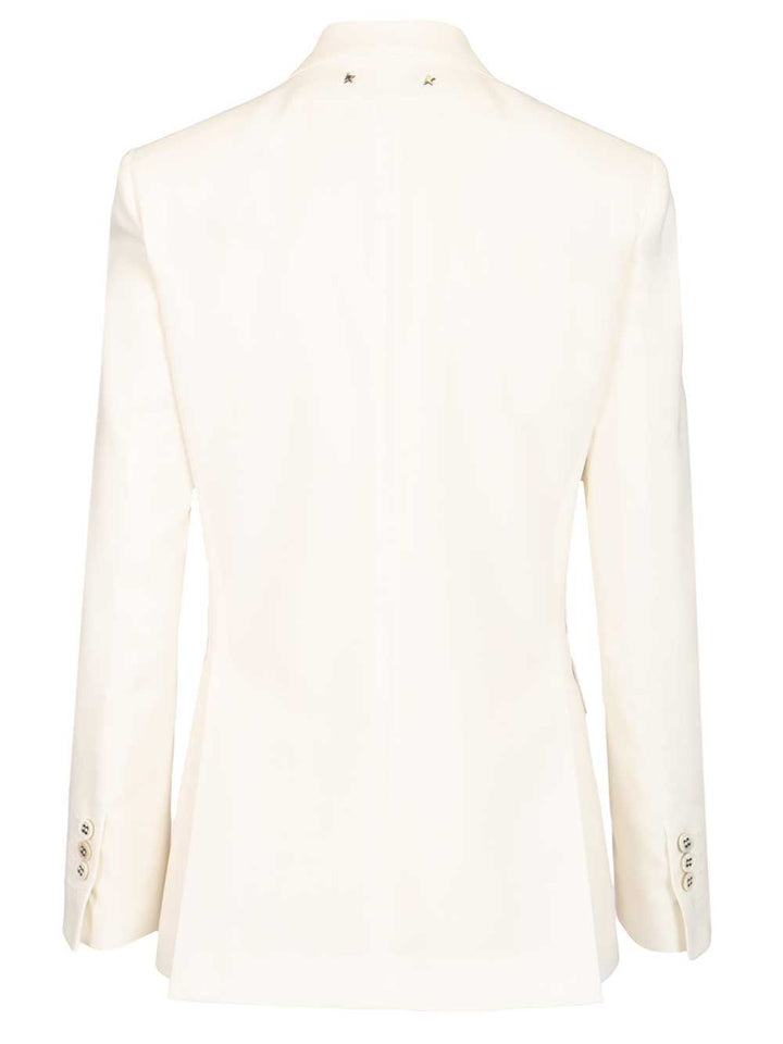 Golden Goose Deluxe Brand Double-Breasted Blazer Giacche - Bianco | 86adb52c4fee22fc4f6b8fb328c63472269f2c76