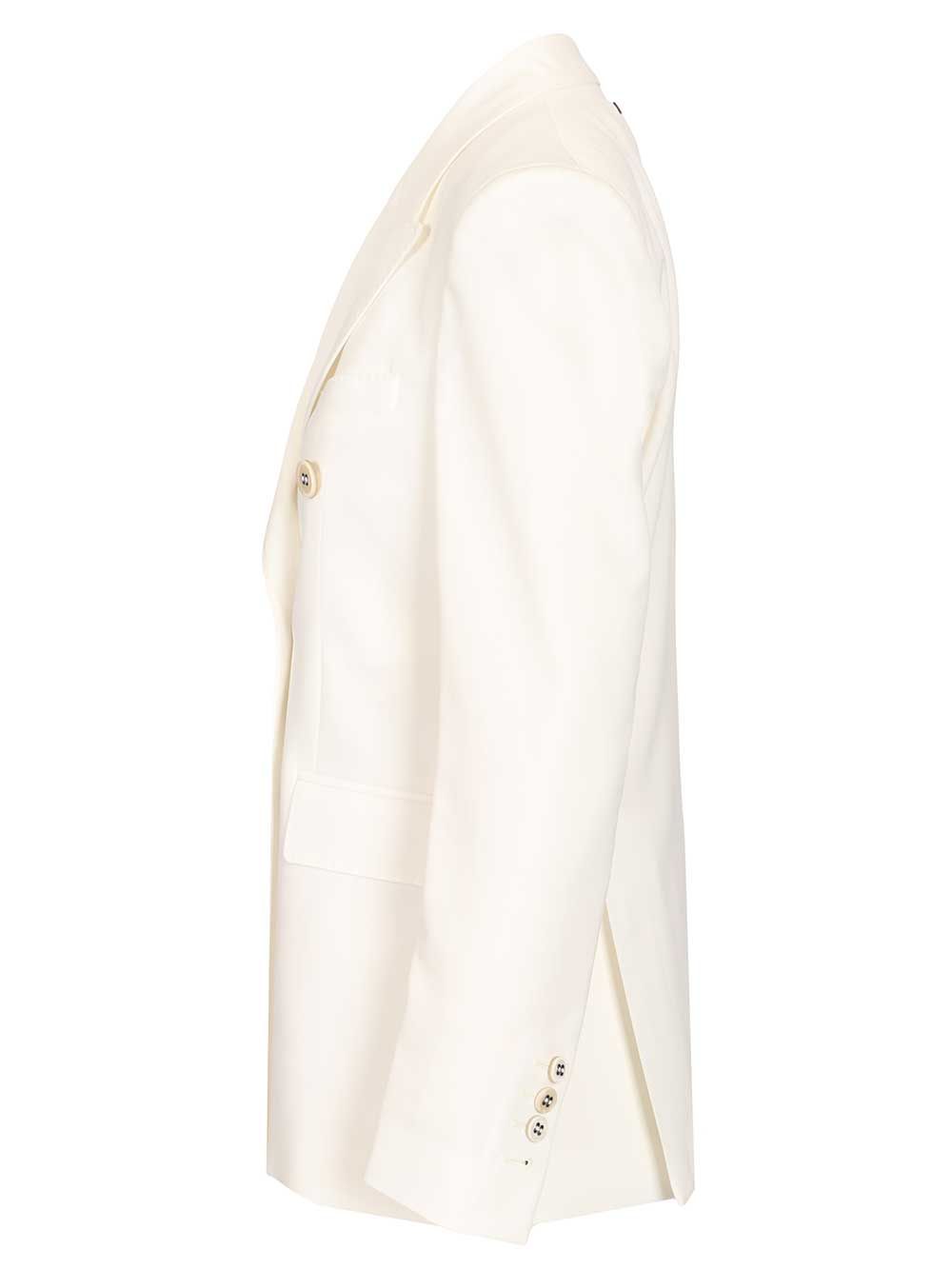 Golden Goose Deluxe Brand Double-Breasted Blazer Giacche - Bianco | 9fe7fdda175f90efe7241fffa0144404b821b92b
