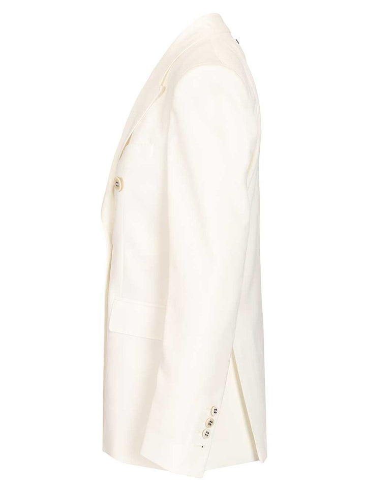 Golden Goose Deluxe Brand Double-Breasted Blazer Giacche - Bianco | 9fe7fdda175f90efe7241fffa0144404b821b92b