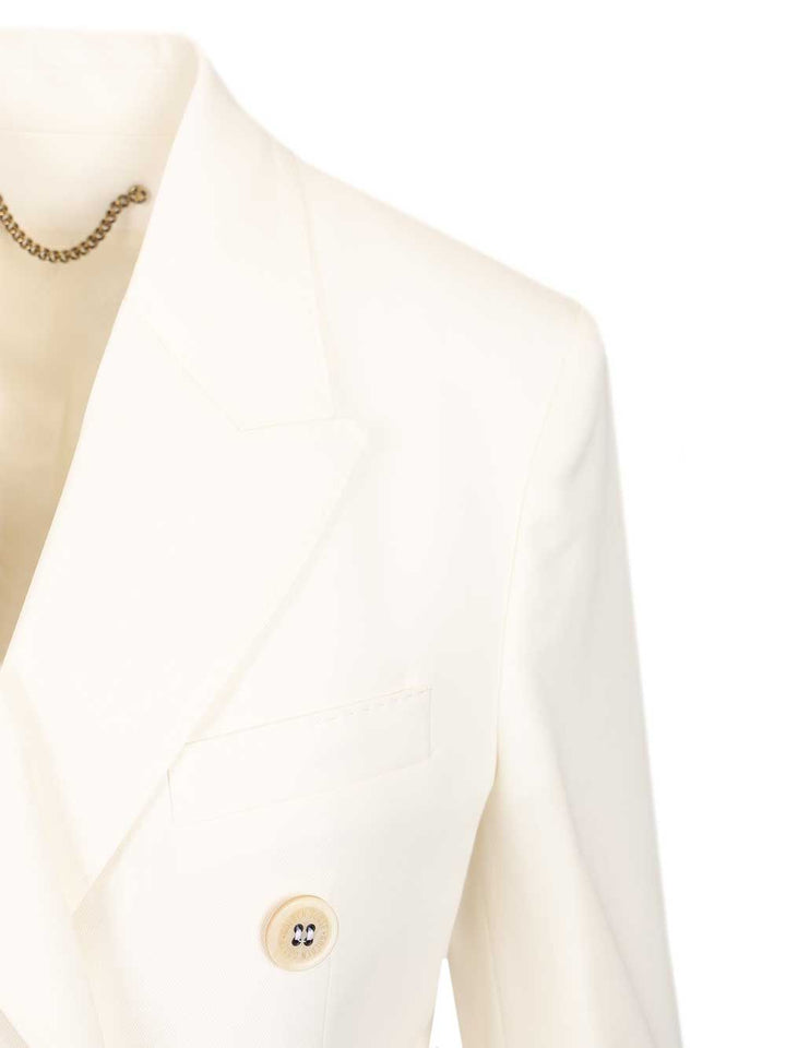 Golden Goose Deluxe Brand Double-Breasted Blazer Giacche - Bianco | a66f5a3b34e274b2fcb907185479da604aaab37c
