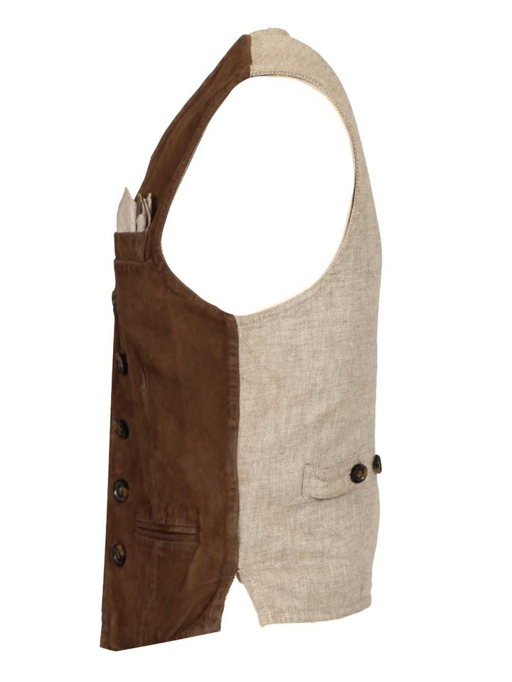 Al Duca D'Aosta Suede Vest Giacche - Marrone | 36fce5a84d5d881c5d54115736f6419fa4fd5152