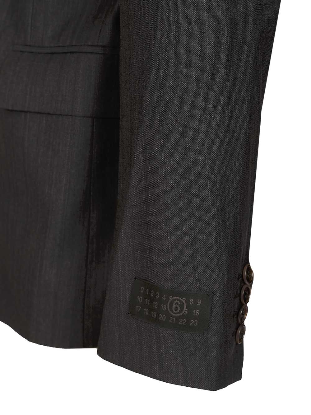 Mm6 Maison Margiela Wool And Cotton Blazer Giacche - Nero | 0d0e6768badb24e298d34f4ae63404f6c9528f61