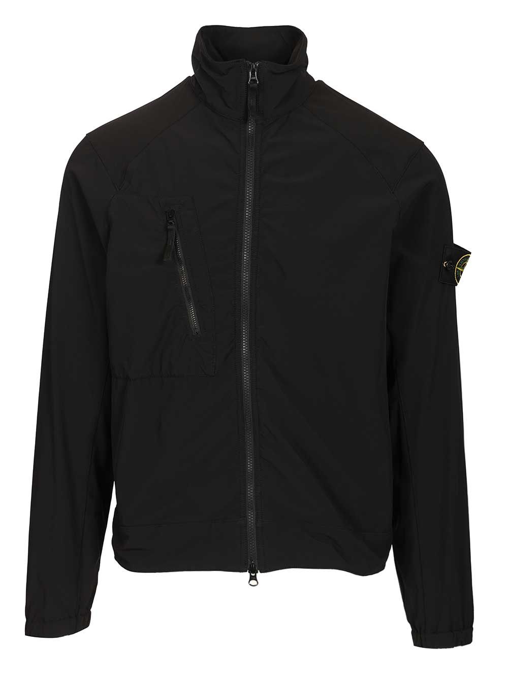Stone Island Stretch Nylon Tech Fleece Overshirt Sweatshirts - Nero | c7a7f1773cfd5beb3c2546bb351a06d950d2d849