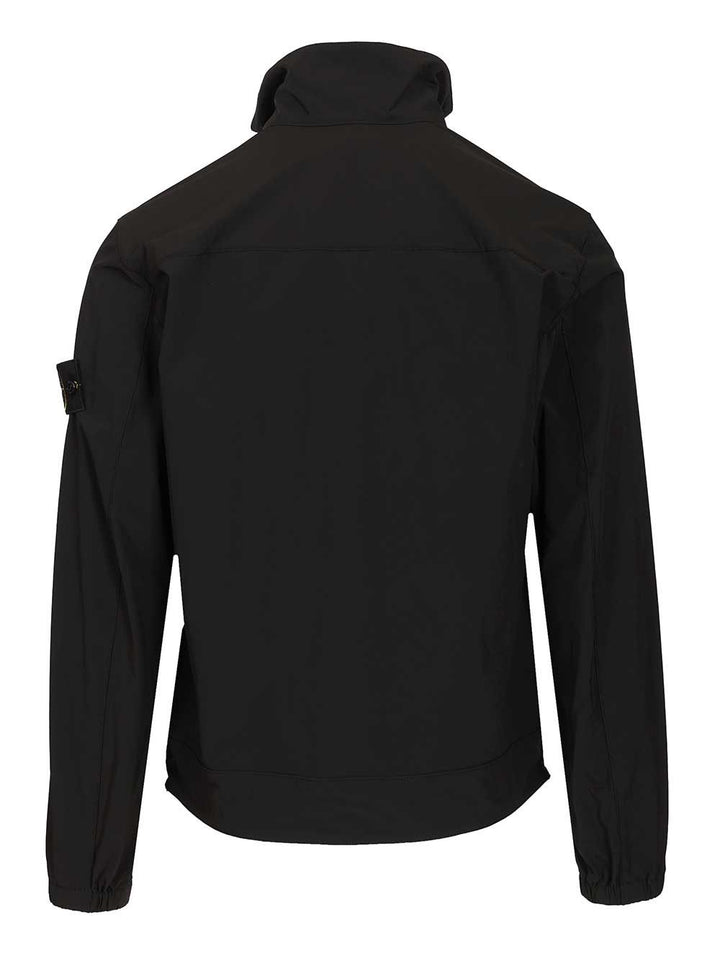 Stone Island Stretch Nylon Tech Fleece Overshirt Sweatshirts - Nero | 9893fc02334c35b11bd5dd4b663ee51d4a8cb88b