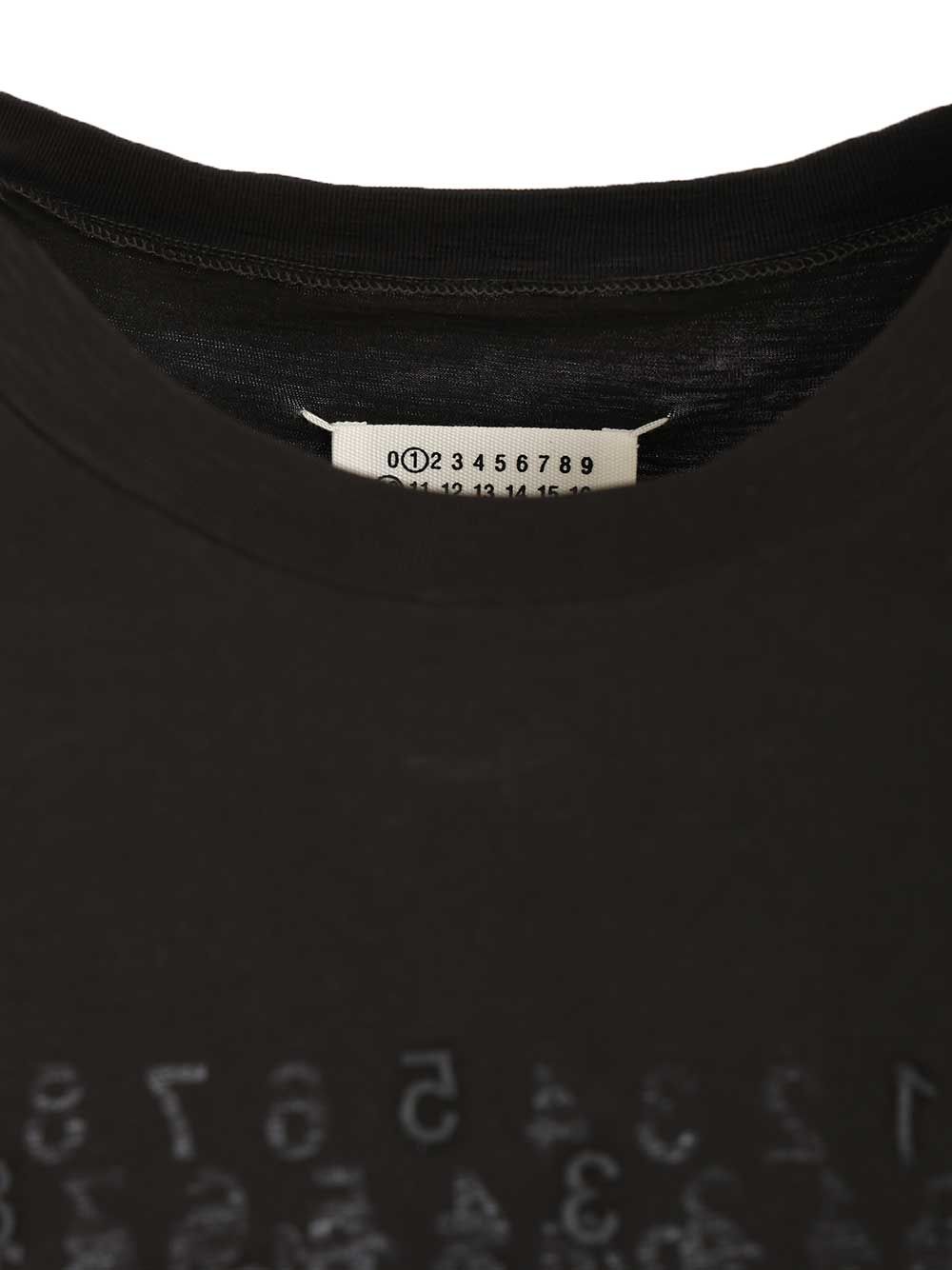 Maison Margiela Embroidered Cotton T-Shirt - Nero | e394fa35c79a00ae7be32127e394809f34054a27