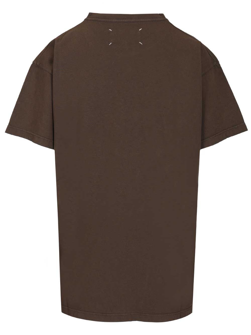 Maison Margiela Numeric T-Shirt - Marrone | 18df5934f20b711d3faf6d102901386fc6ac159c