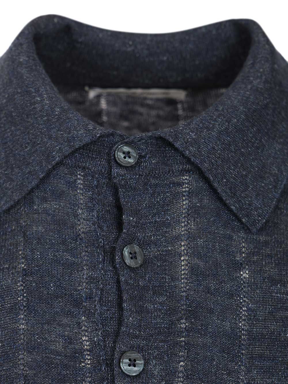 Al Duca D'Aosta Ribbed Polo shirt - Blu | 4adbaea97f3c080de1d07f27f95a0a7483127806