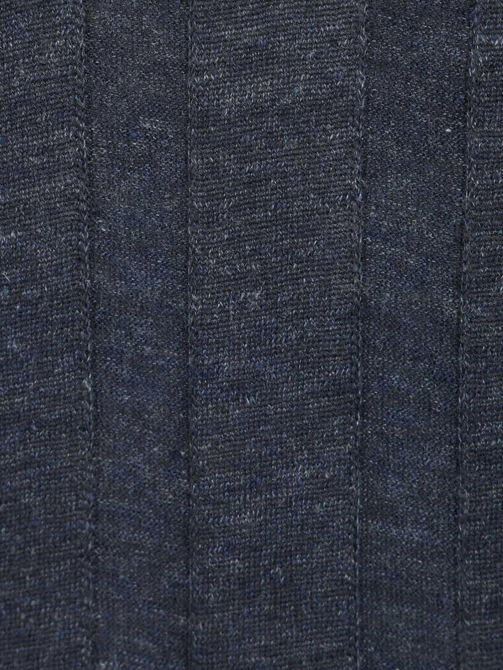 Al Duca D'Aosta Ribbed Polo shirt - Blu | 9b24a6e63b5b1d4dbc3196326b092fdcc593d2f7
