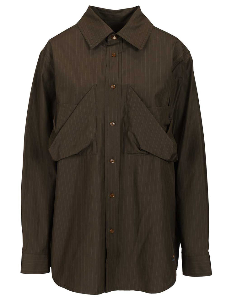Vivienne Westwood Achilles Overshirt Shirts - Marrone | ef3fd93ce0063f523bff6c1f1db3ea8f46833929