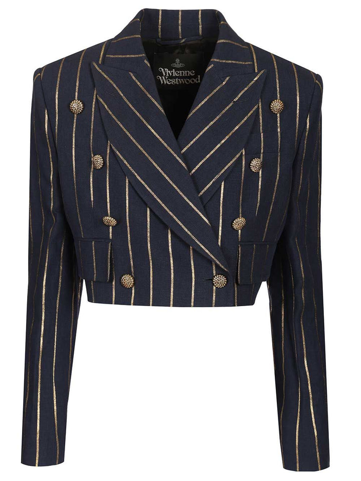 Vivienne Westwood Cut Off Blazer Giacche - Blu | 2a05521ece396a27064c2e45c3000bd2a79e8e5d