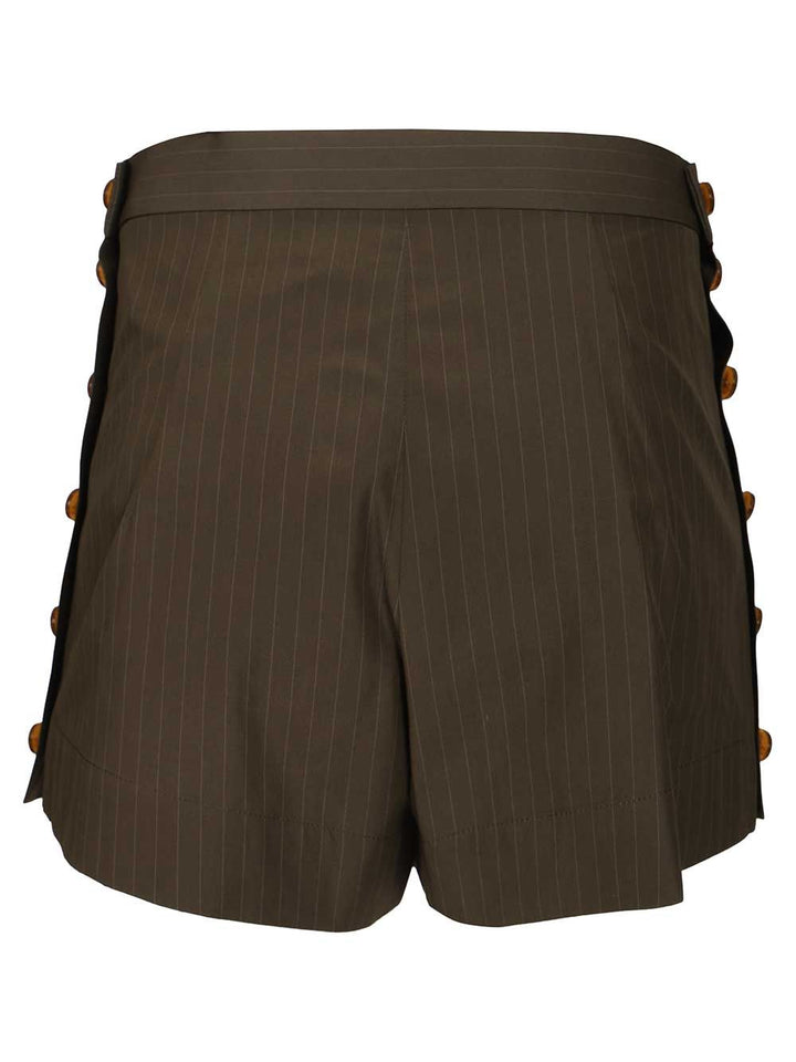 Vivienne Westwood Elle Button Shorts Trousers - Verde | 8ff62316ab9509a4f84df579dfe33992ec37073c