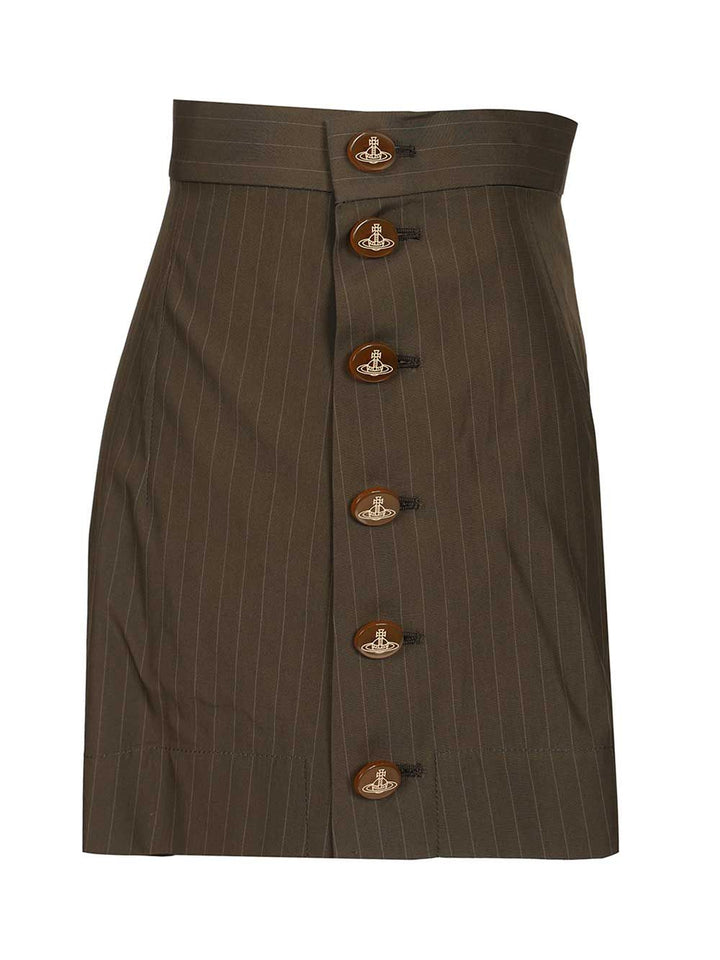 Vivienne Westwood Elle Button Shorts Trousers - Verde | 8ac44fedb3bc94edeb135212e1d39d5c6ef60016