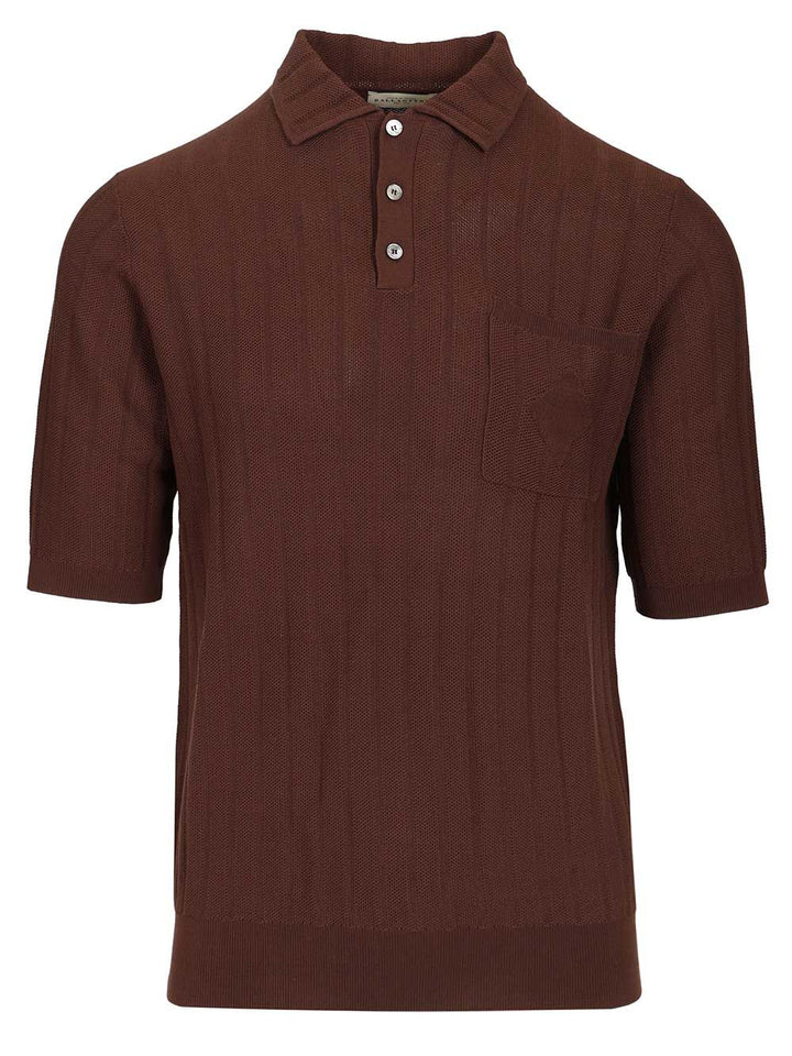 Ballantyne Cotton Knit Polo shirt - Marrone | 1ad3e41d7b753cfc4dc2998a94799d5fa1a87c74