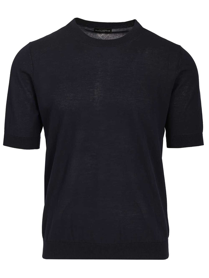 Ballantyne Slim Fit T-Shirt Knitwear - Blu | d9bc4ff76c9fe966a203ad232c7afb11cae9d34c