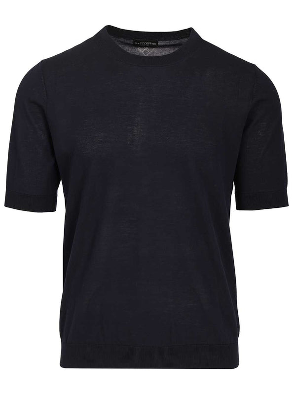 Slim Fit T-Shirt Knitwear Blu
