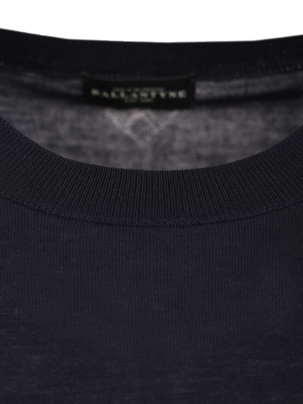 Ballantyne Slim Fit T-Shirt Knitwear - Blu | b0bb21facf5f659d7df453ec341ae43c87df30c6