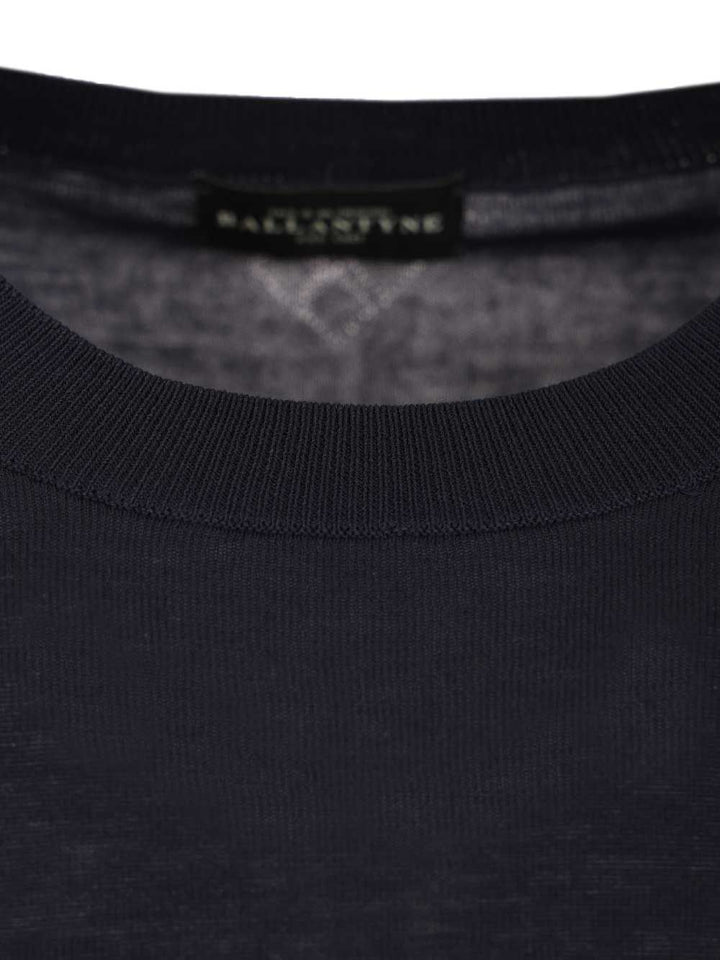 Ballantyne Slim Fit T-Shirt Knitwear - Blu | b0bb21facf5f659d7df453ec341ae43c87df30c6