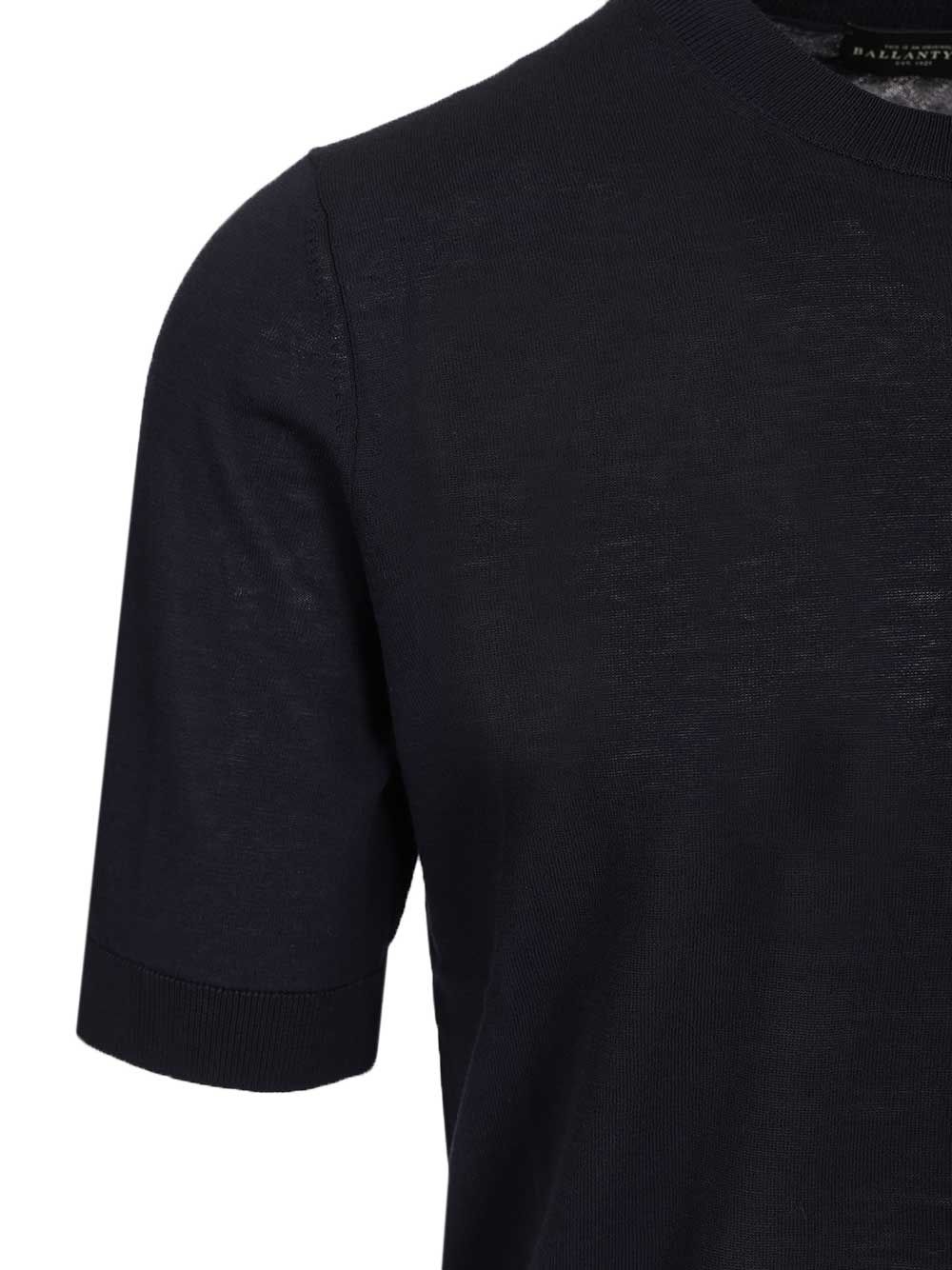 Ballantyne Slim Fit T-Shirt Knitwear - Blu | 9324a282243dc42fbd01cbdaffa0a172be0233e2