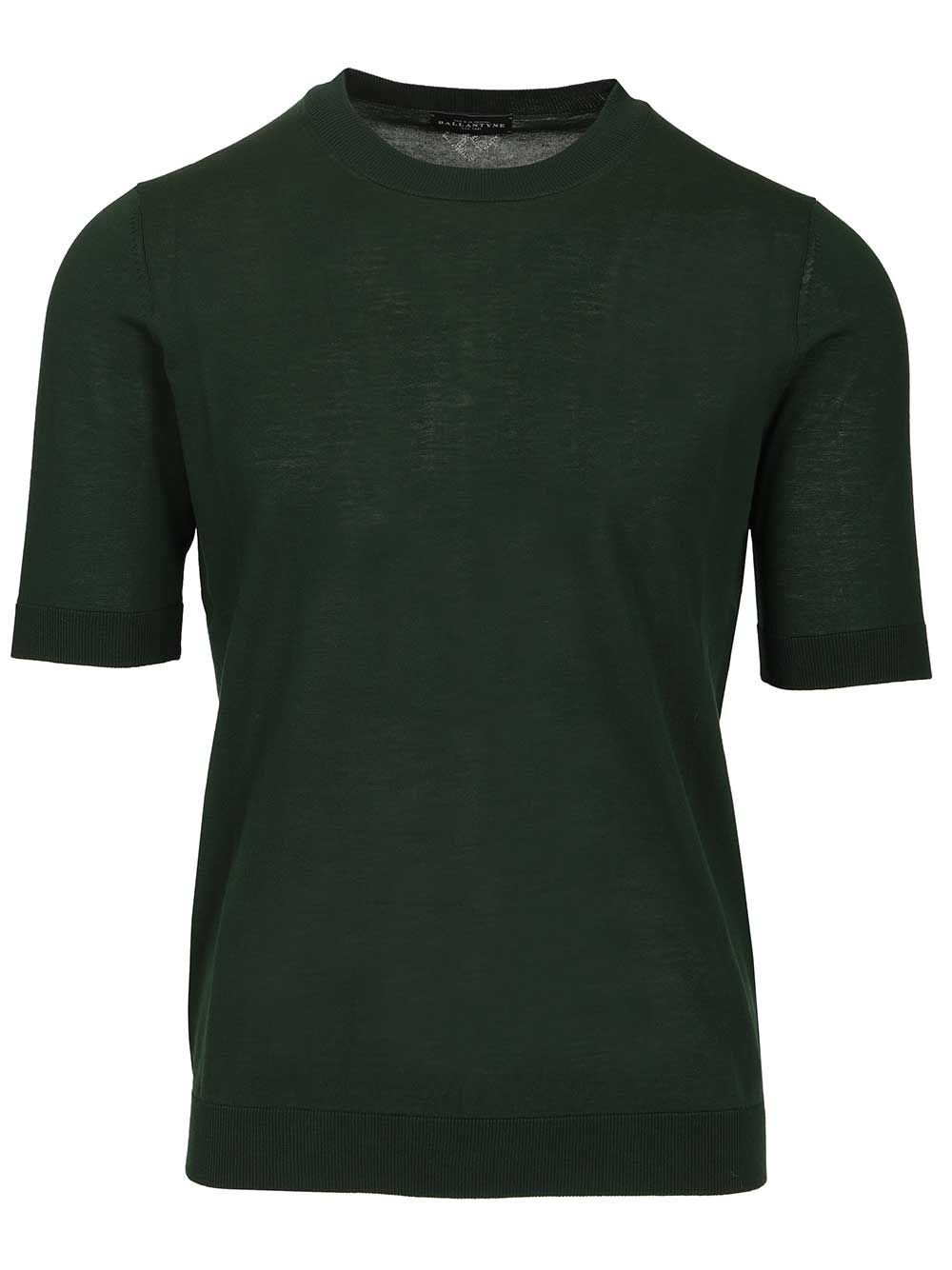 Ballantyne Slim Fit T-Shirt Knitwear - Verde | 7edf697c2d19649cfcc55568e642d11b909fe03b