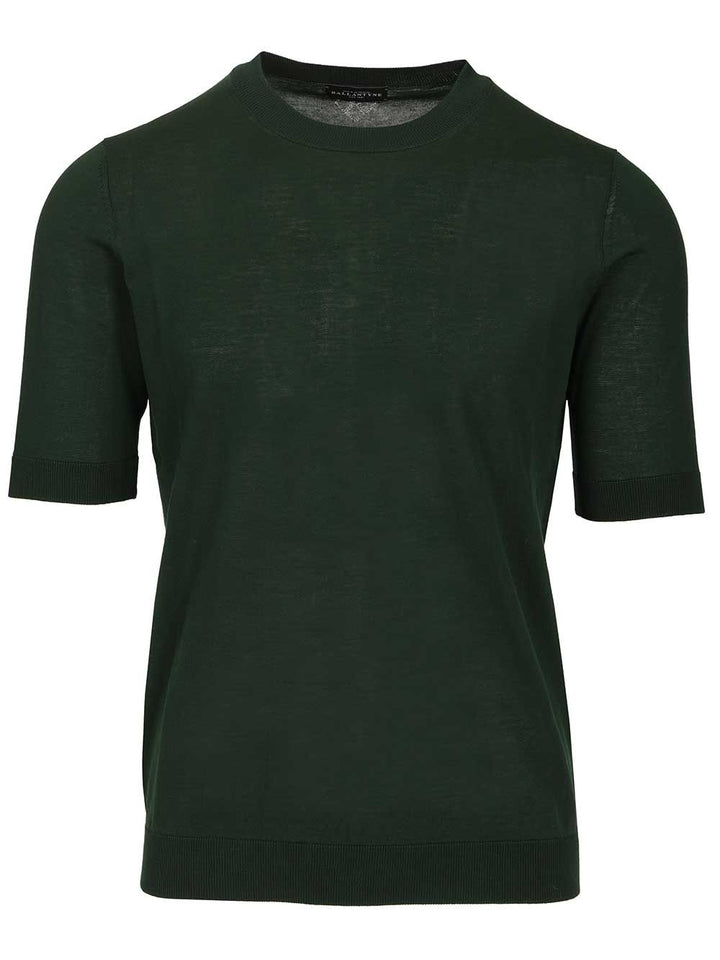 Ballantyne Slim Fit T-Shirt Knitwear - Verde | 7edf697c2d19649cfcc55568e642d11b909fe03b