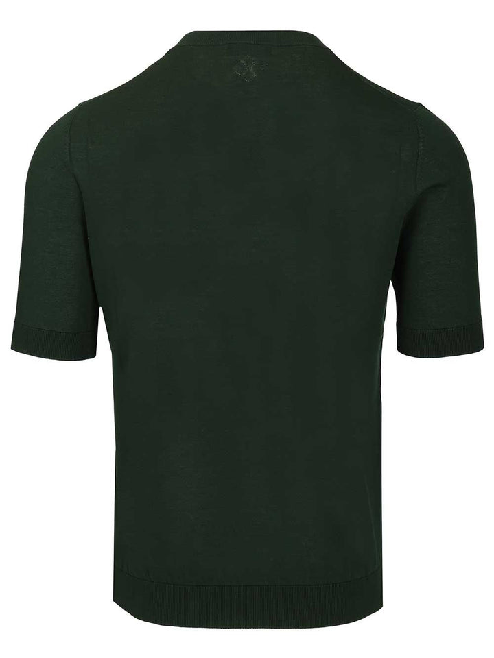Ballantyne Slim Fit T-Shirt Knitwear - Verde | e3b8c2b1e8303aead045fbcb8264481b68fb7be5
