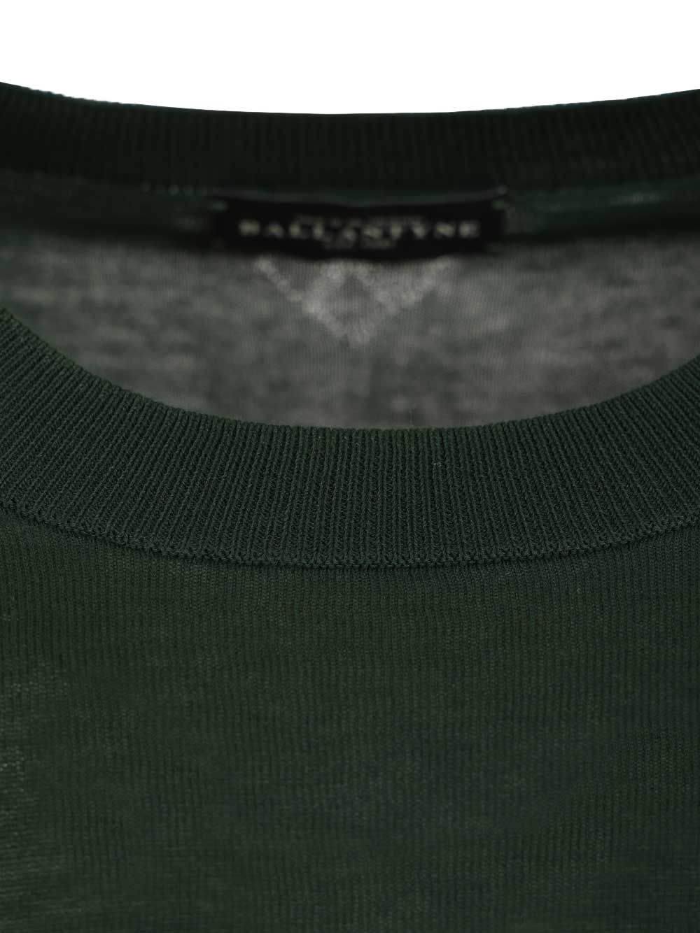 Ballantyne Slim Fit T-Shirt Knitwear - Verde | fa4442123e8c0dbf9d930af74e4f0181a0339954
