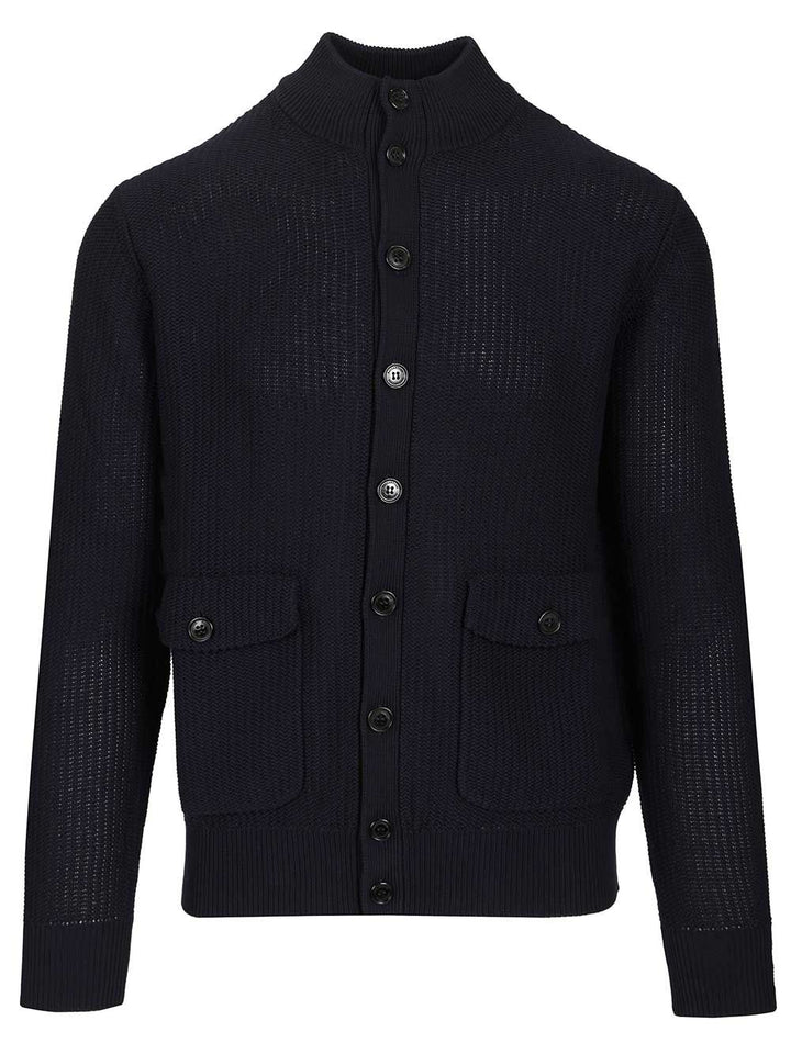 Ballantyne Valstarino Jacket Knitwear - Blu | a842ae92f8e6430b50b8ac58e0b819509b724d5c