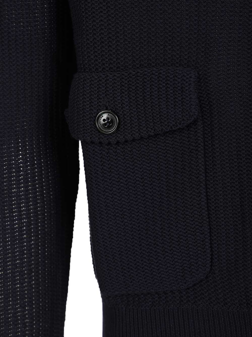 Ballantyne Valstarino Jacket Knitwear - Blu | 54ece0c9ddec28076c3f9faba6a4aacf94899b6e