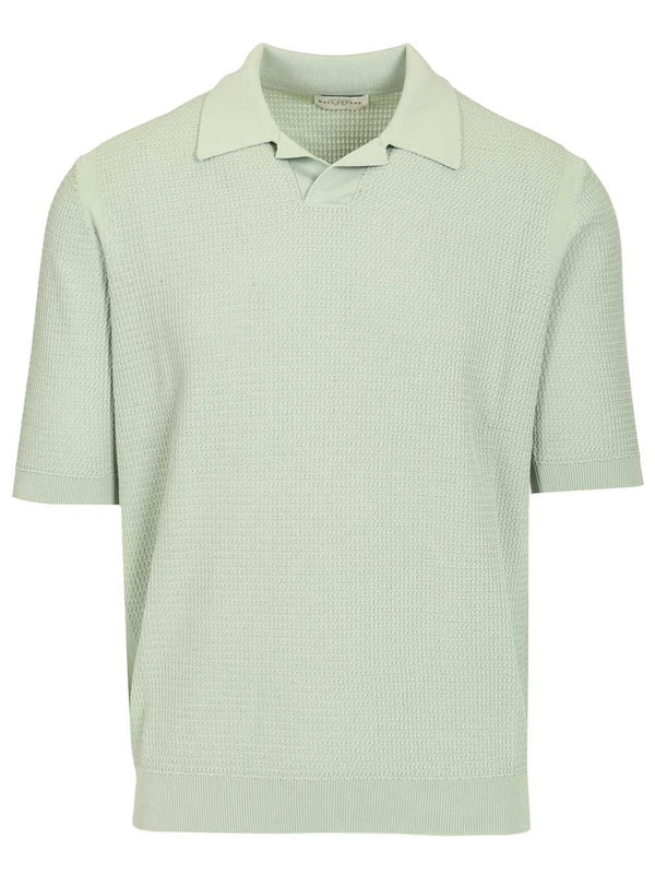Waffle Polo Shirt Verde