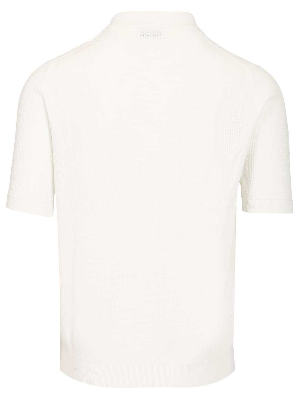 Ballantyne Waffle Polo shirt - Bianco | dd8072ece79bc891c14684aef42bd48109d9ef48