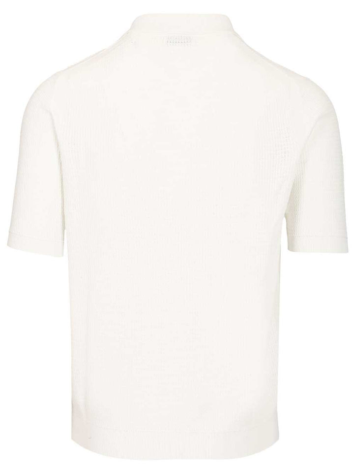 Ballantyne Waffle Polo shirt - Bianco | dd8072ece79bc891c14684aef42bd48109d9ef48