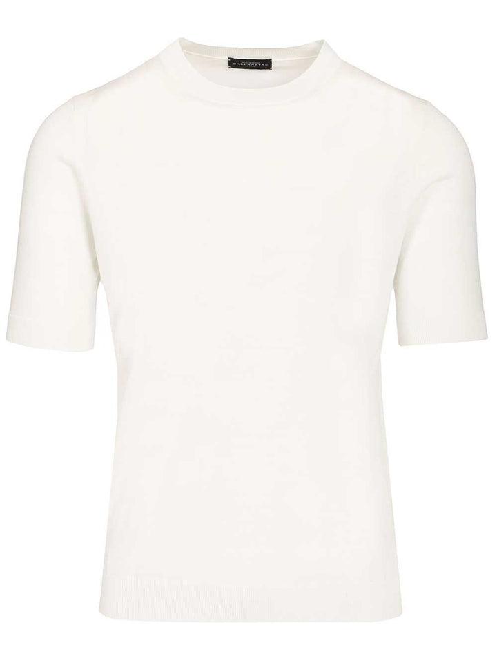 Ballantyne Slim Fit T-Shirt Knitwear - Bianco | cd2d181ea964d6f3c395d838bd79e0f734768faf