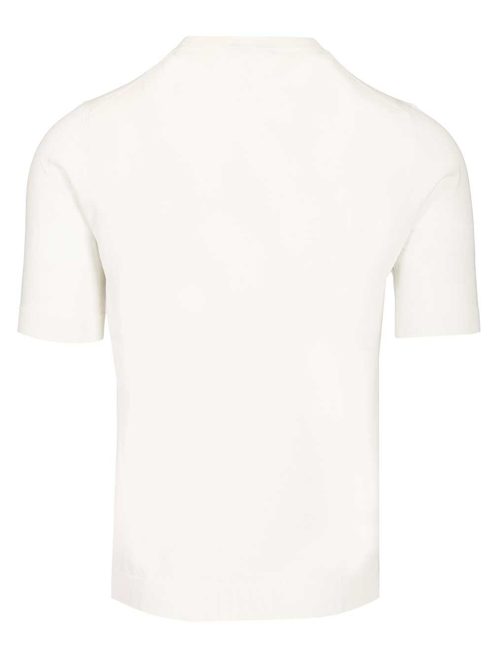 Ballantyne Slim Fit T-Shirt Knitwear - Bianco | 5816ea62875b113adc8b830a39c8d40f96316eaa