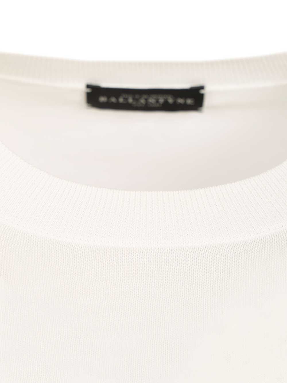 Ballantyne Slim Fit T-Shirt Knitwear - Bianco | 4541fd8582f736792db60cfd6d98ec1a28d0f830