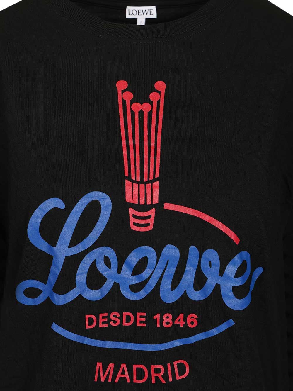 Loewe Cotton Blend T-Shirt - Nero | d5ff7c002ae896cc0f1b8291cb8222e94c840e15