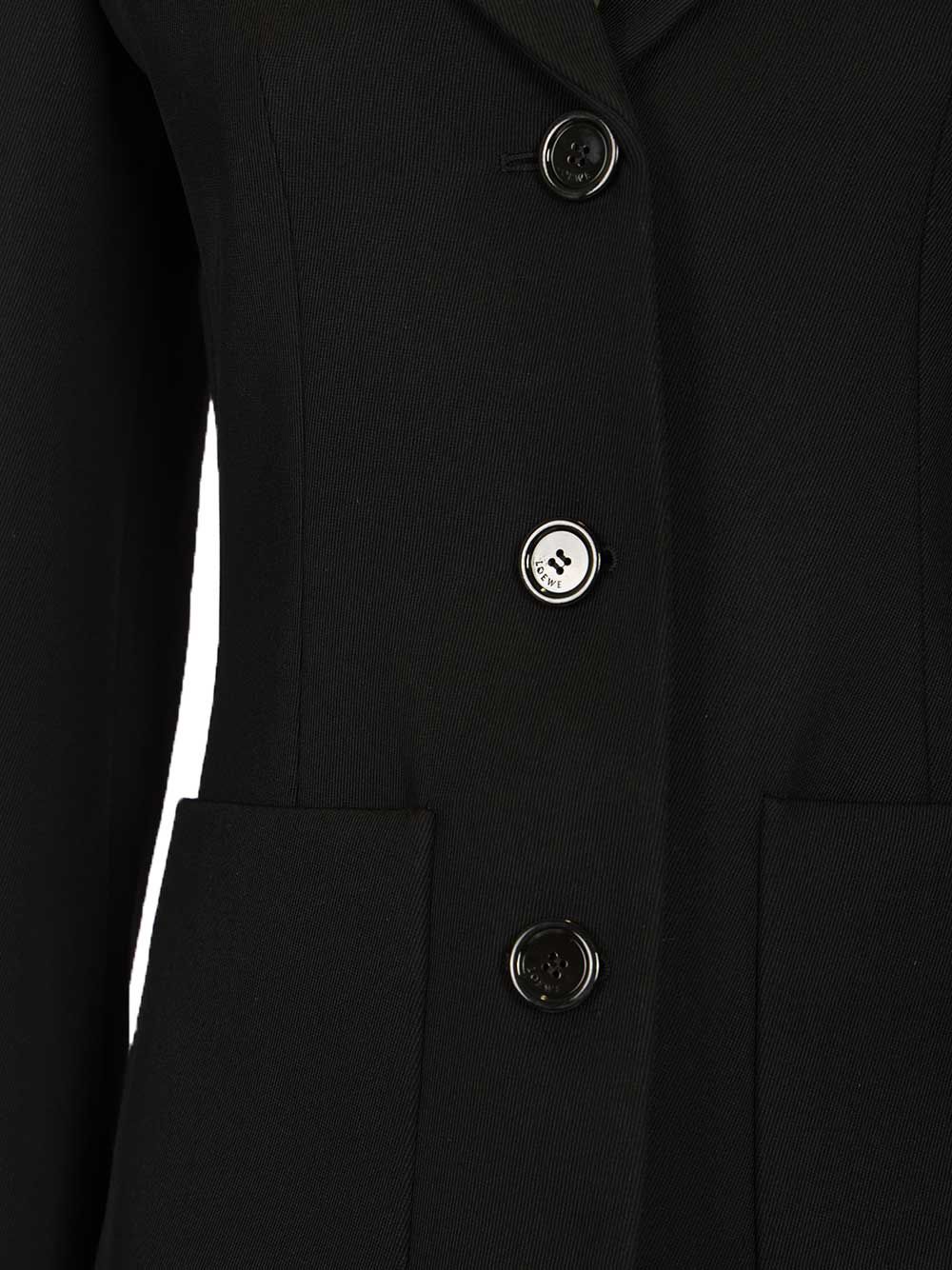 Loewe Wool Twill Jacket Giacche - Nero | 1376df866f5694499e920c89ec1dfb00fcba7eb3
