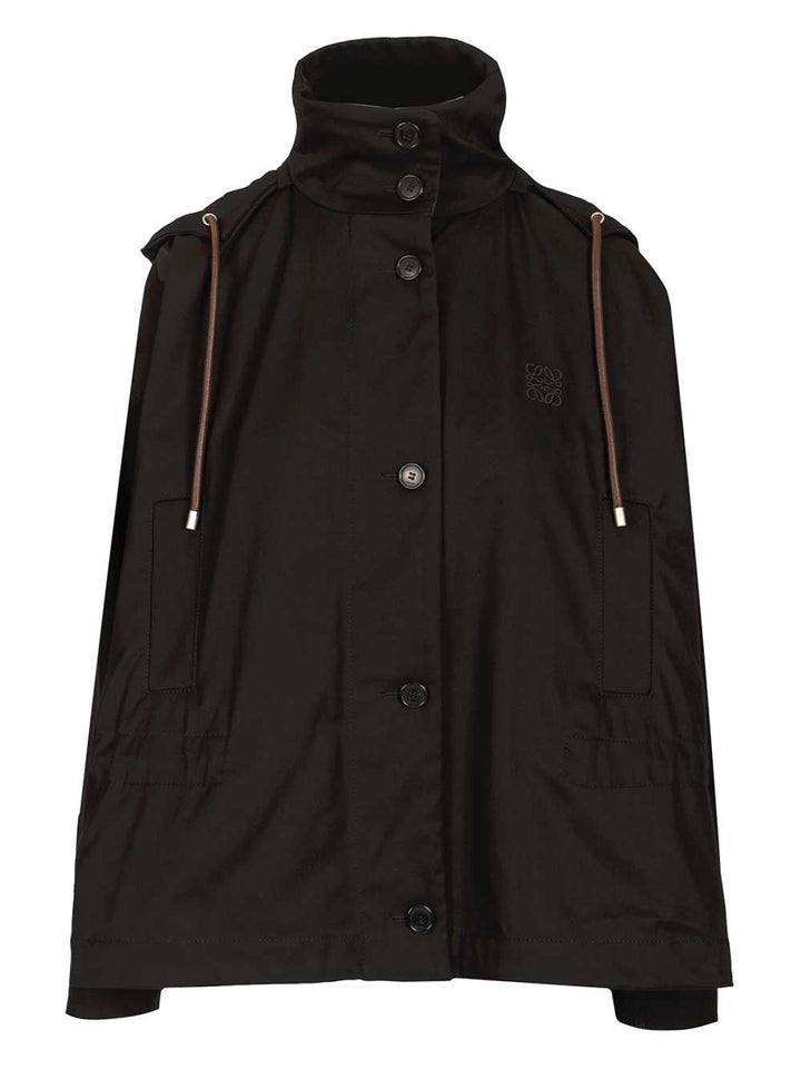 Loewe Hooded Jacket Giacche - Nero | 22c36560a7090dc9ac6f7e2ae0dbde88a4ea6855