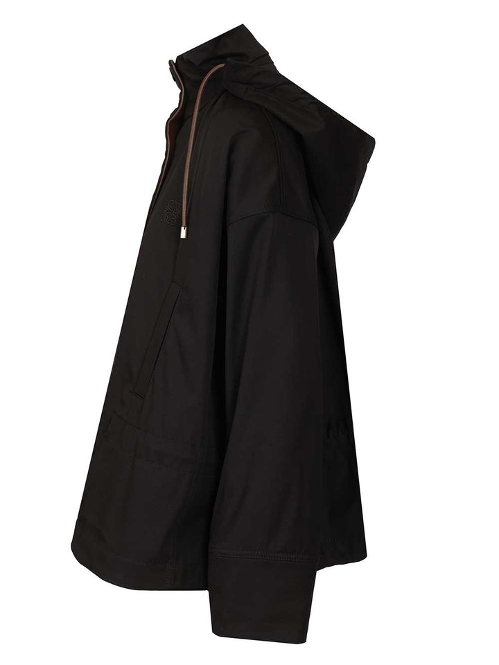 Loewe Hooded Jacket Giacche - Nero | 821d27e2d3fcb3bebedd44c9348b0cb3b4d888d0