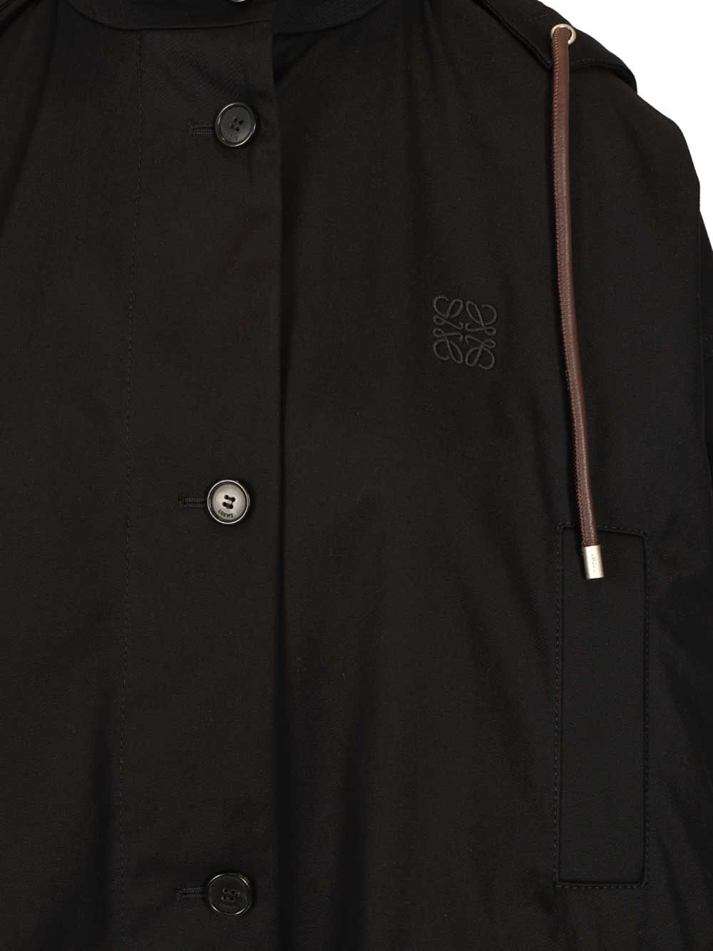 Loewe Hooded Jacket Giacche - Nero | 732088074ac264c4d945060712af54016ebb7065