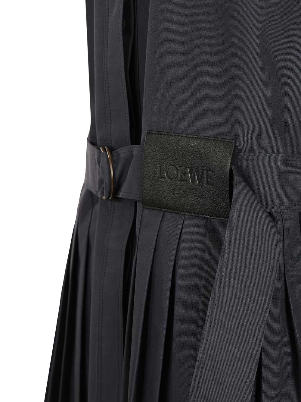Loewe Pleated Dress Abiti - Blu | f731723b4dd59d3333eb8f62689f05e3047c7a29