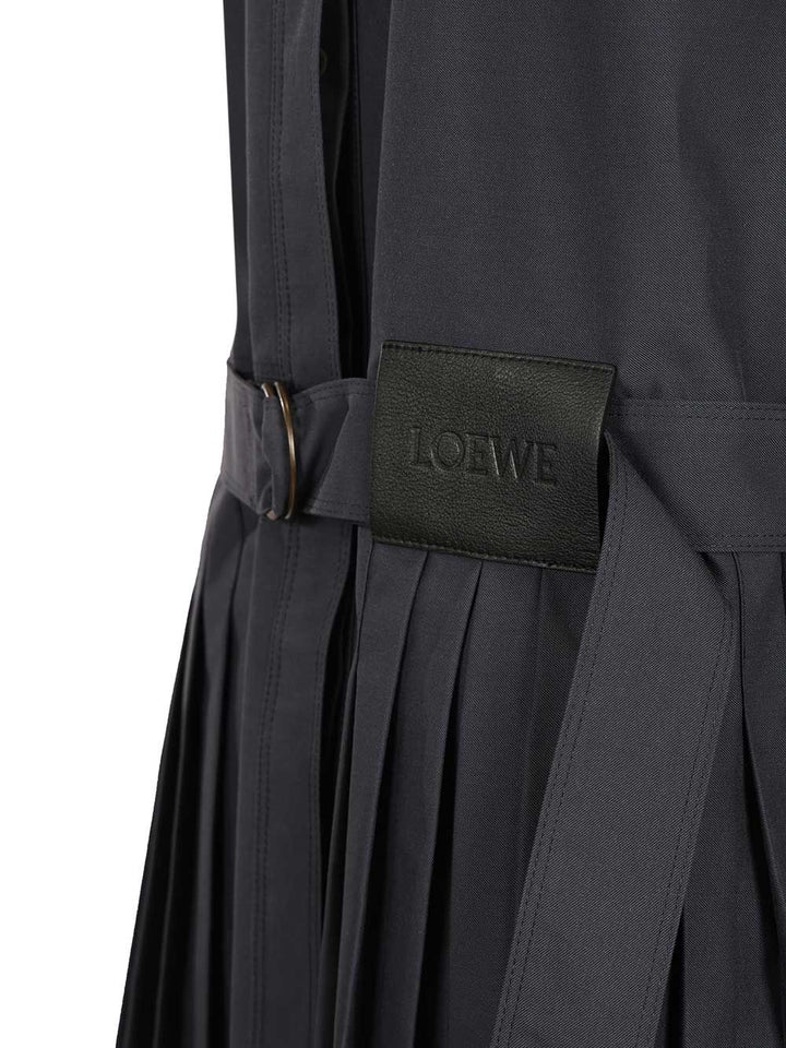 Loewe Pleated Dress Abiti - Blu | f731723b4dd59d3333eb8f62689f05e3047c7a29